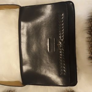 Black Mondani New York Shoulder Purse Cutout Style